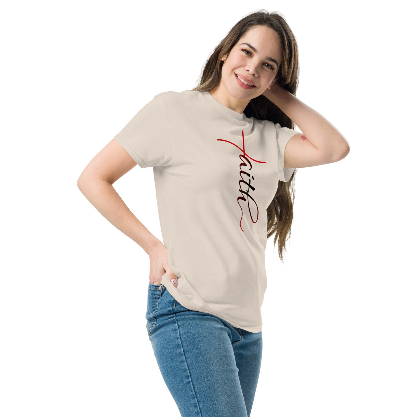 FAITH (black/red) Unisex classic tee - Faith Collection