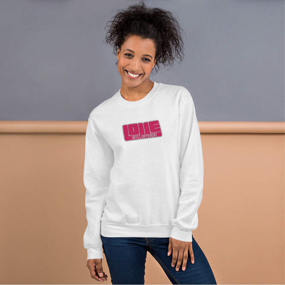 LOVE Women's Sweatshirt - Hits Different Collection